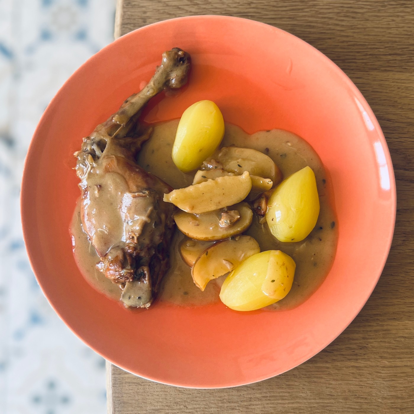 Recette de lapin à la normande